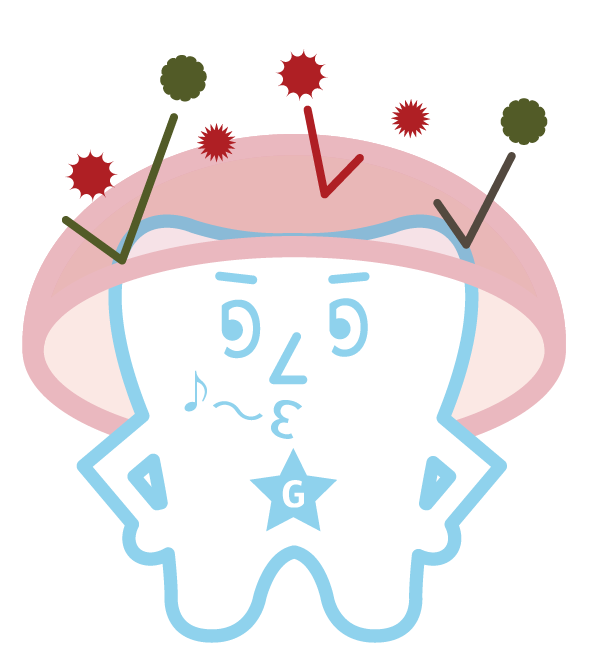 Bloquear el ataque de ácidos en los dientes Propiedades antiplaca