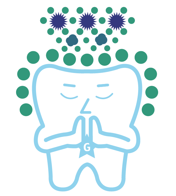 Protégé la estructura dental Efecto de neutralización de ácidos